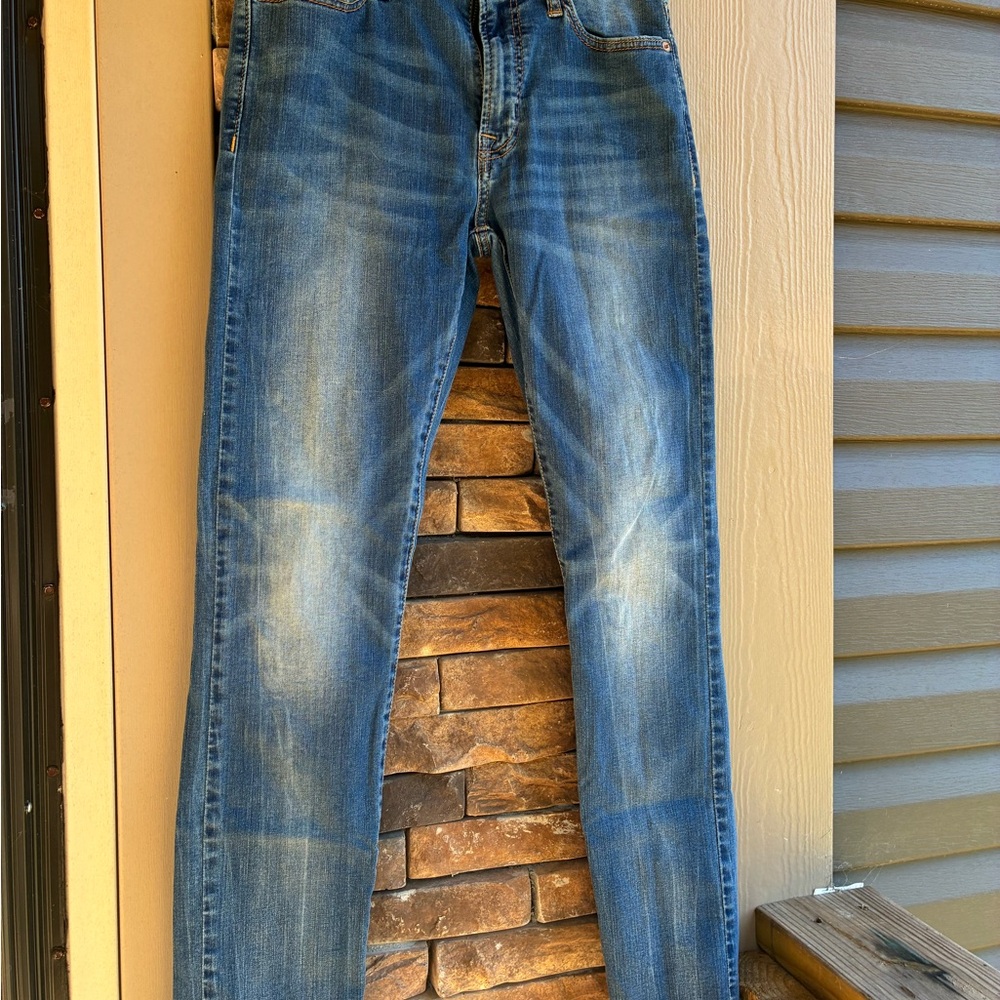 American Eagle Outfitters Men's Straight Blue Jeans